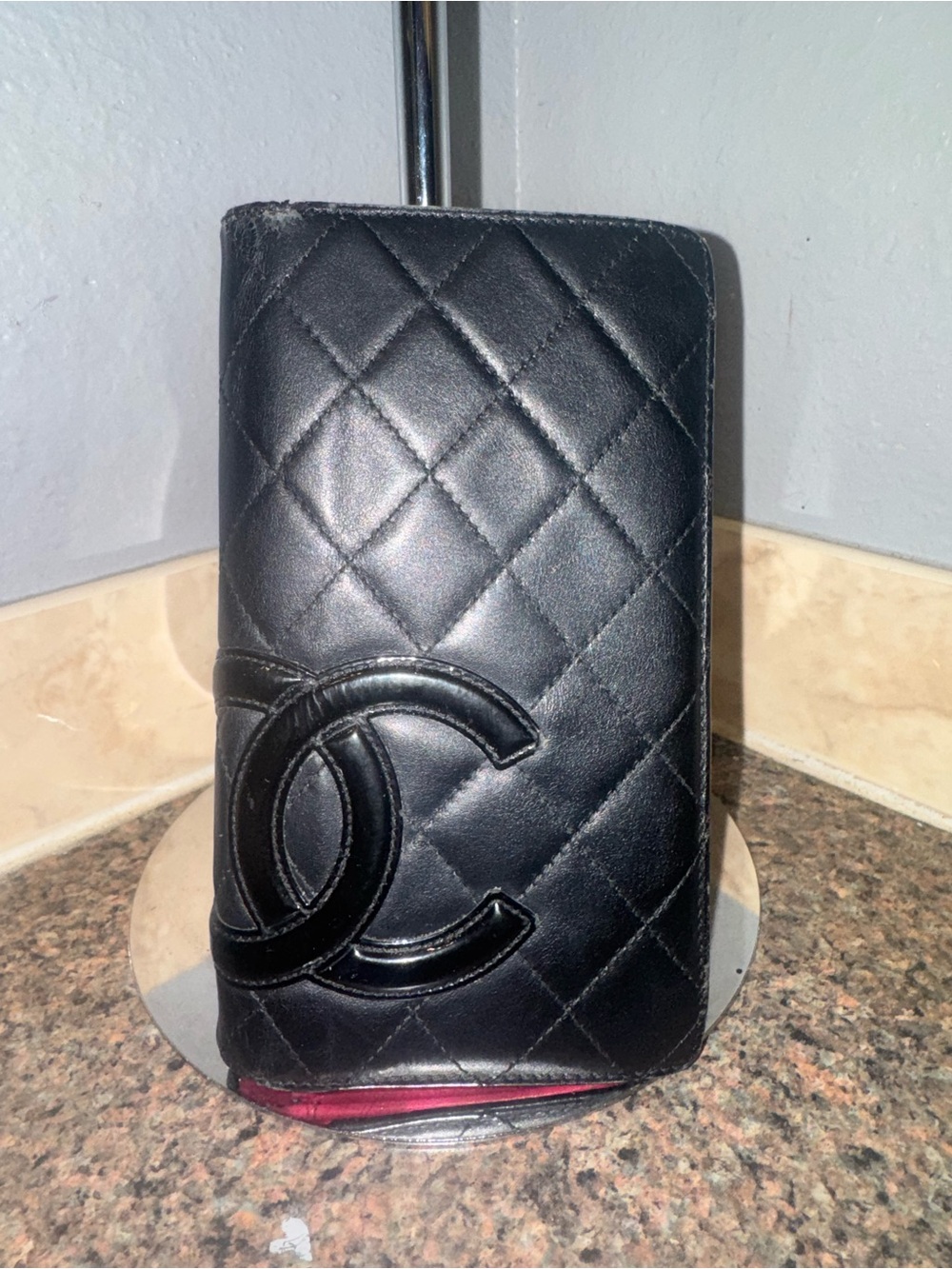 CHANEL quilted bifold long wallet lambskin leather ✅AUTHENTIC✅